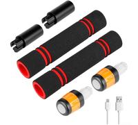 NexRen Rallonge avec lumières LED et poignées pour guidon de scooter Ninebot pour Max G30 ES (A)