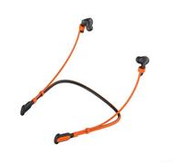 NexRen Tour de cou flexible en silicone pour Samsung Buds3 FE (2025) et Buds 3Pro pour éviter les pertes pendant le mouvement (noir + orange)
