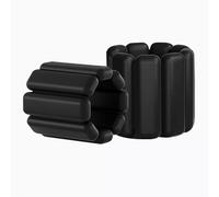 NEXROLA Lot de 2 poids réglables pour poignet et cheville, ensemble d'exercices de fitness pour hommes et femmes, 0,45kg / 0.9kg, yoga, Pilates, course, natation et musculation (Noir)