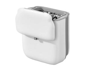 NEXROLA poubelle cuisine pliable avec couvercle, poubelle 9 litres pouvant être accrochée à une porte ou posée sur un plan de travail,accessoires camping car