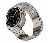 NeXStrix Bracelet en titane compatible avec Galaxy Watch Ultra 47 mm, design sans espace - Accessoire pour Galaxy Watch 7 Ultra 47 mm avec boucle sécurisée pour homme et femme