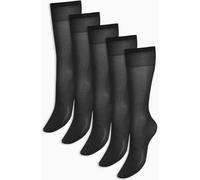 Next 20 Chaussettes hautes deniers 5 Pack Noir Un an