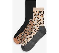 Next Animal Print Next Active Sports Walking Ankle Socks 2 Pack