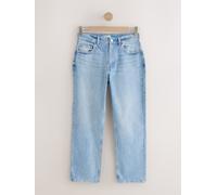 Next Authentiques Jean droit taille haute de ville bleu FR 42 Long (EU 40 L)