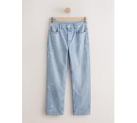 next Authentiques Jean droit taille haute de ville bleu FR 48 Short (EU 46 S)