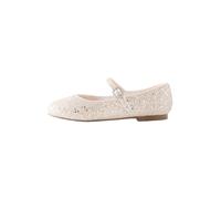 Next Ballerines rouge / argent / transparent / blanc cassé, Taille 38