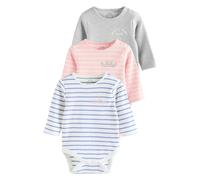 Next Barboteuse / body bleu / gris chiné / rose / blanc, Taille 92