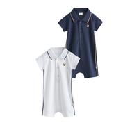 Next Barboteuse / body 'Smart Collar' bleu marine / blanc, Taille 62