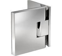 Next Barre de douche en verre avec trou oblong à droite en laiton chromé poli 90°