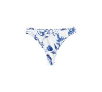 Next Bas de bikini bleu / blanc cassé, Taille L