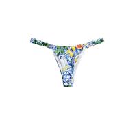 Next Bas de bikini bleu foncé / citron / vert / blanc, Taille XL