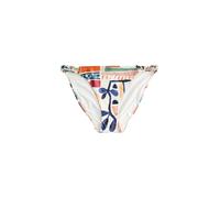 Next Rust Red/Cream Abstract Macrame High Leg Bikini Bottoms
