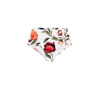 Next White/Red Floral High Waist Hardware Bikini Bottoms
