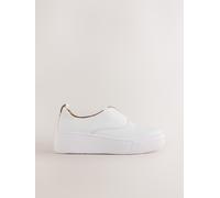 next Baskets à plateforme compensée en cuir Forever Comfort pâle EU 38.5 (UK 5.5)