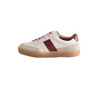 Next Baskets basses 'Signature Premium' bordeaux / blanc cassé, Taille 43