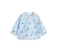 NEXT Bébé Bavoir à manches spécial diversification alimentaire bébé Blue Dino Jungle 1 Ans-24 Mois