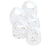 NEXT Bébé Bavoir bébé à imprimé animal, lot de 5 Blanc one size