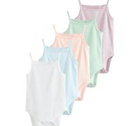 NEXT Bébé Body débardeur uni 100% Coton pour bébé, Lot de 5 Pastel 12 Mois-18 Mois
