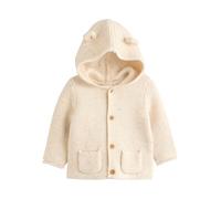 NEXT Bébé Cardigan à Capuche en Maille pour bébé Ecru Neppy 12 Mois-18 Mois