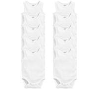NEXT Bébé Débardeur pour bébé 100% coton, lot de 10 Blanc 6 Mois