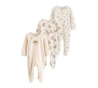NEXT Bébé Dors-Bien à Zip Double Sens bébé, Lot de 3 | Coupe standard, Taille mi-haute, Fermeture boutonnée, 100 % coton