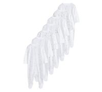 NEXT Bébé Dors-bien bébé à boutons-pression, lot de 7 Blanc Newborn