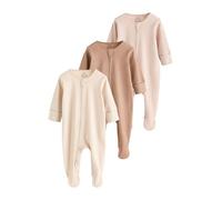 NEXT Bébé Dors-bien bébé à zip double sens, lot de 3 Beige Newborn