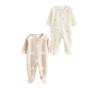 NEXT Bébé Dors-Bien en Micro-Polaire avec Fermeture zippée Double-Sens, Lot de 2 Naturel 6 Mois-9 Mois