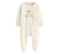 NEXT Bébé Dors-bien I Love My Mummy avec fermeture zippée double sens 100% coton Ecru I Love My Mummy Newborn