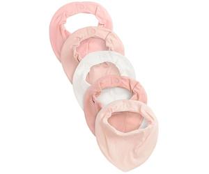 NEXT Bébé fille Bavoir bébé de dentition 100% coton, lot de 5 Rose one size
