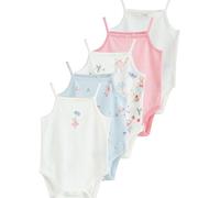 NEXT Bébé fille Bodies débardeur bébé, lot de 5 Cream Strawberry Bunny 3 Mois
