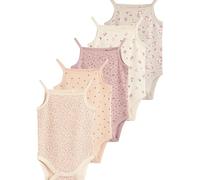 Next Bébé fille Body débardeur pour bébé 100% coton, lot de 5 Caramel Ditsy 18 Mois