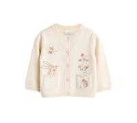 NEXT Bébé Fille Cardigan en Maille pour bébé avec Inscription brodée au Dos Cream Bunny 18 Mois-24 Mois