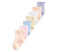 Next Bébé fille Chaussettes à volants pastel pour bébé, 7 paires Multi-couleurs 6 Mois