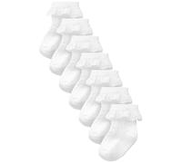 Next Bébé fille Chaussettes bébé en dentelle, 7 paires Blanc 6 Mois