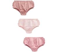NEXT Bébé Fille Culotte pour bébé 100% Coton, Lot de 3 Rose 18 Mois