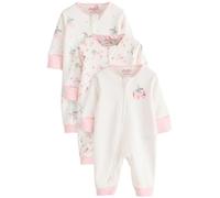 NEXT Bébé Fille Dors-Bien à Fleurs 100% Coton pour bébé Cath Kidston, Lot de 3 Rose/Blanc Newborn