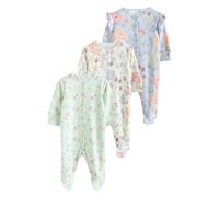NEXT Bébé fille Dors-bien à imprimé floral pour bébé, lot de 3 Bleu 9 Mois