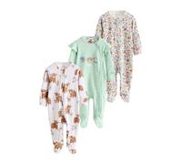 NEXT Bébé Fille Dors-Bien à Zip Double Sens bébé, Lot de 3 Vert Sauge 9 Mois-12 Mois