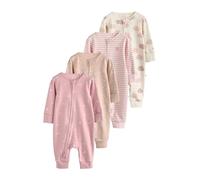 NEXT Bébé Fille Dors-Bien à Zip Double Sens bébé, Lot de 4 Rose 3 Mois