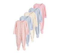 NEXT Bébé Fille Dors-Bien à Zip Double Sens bébé, Lot de 5 Multi Pastel Character 3 Mois