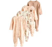 NEXT Bébé fille Dors-bien à zip double-sens, lot de 4 Marron 3 Mois