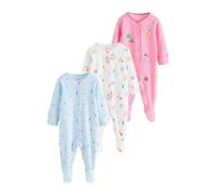 NEXT Bébé Fille Dors-Bien bébé à Motif Fruit, Lot de 3 Pink/White/Blue Newborn-1 Mois