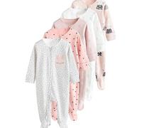 NEXT Bébé fille Dors-bien lapin pour bébé, lot de 5 Brown/Cream 6 Mois