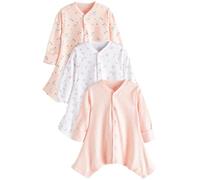 NEXT Bébé Fille Dors-Bien pour dysplasie de la Hanche 100% Coton, Lot de 3 Rose 3 Mois