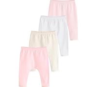 NEXT Bébé Fille Legging bébé, Lot de 4 | Taille mi-haute, Coupe pantalon