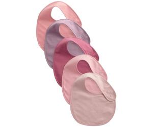 NEXT Bébé fille Lot de 5 bavoirs 100% coton bébé Pink Plain one size