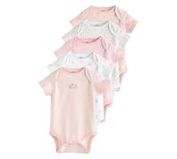 NEXT Bébé fille Lot de 5 bodies à manches courtes Pink Bunny Newborn