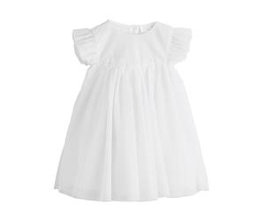 NEXT Bébé Fille Robe en Mesh bébé Blanc Newborn