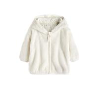 NEXT Bébé fille Veste à capuche bébé en polaire Écru 9 Mois-12 Mois